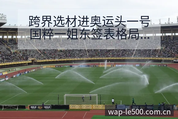 跨界选材进奥运头一号国粹一姐东签表格局与晋级前景分析 - 500彩票网官方
